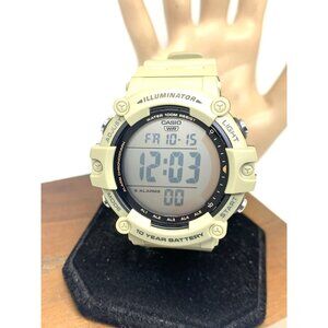 Casio Men's Watch AE1500WH Illuminator 46mm Khaki Resin Quartz Digital 3502